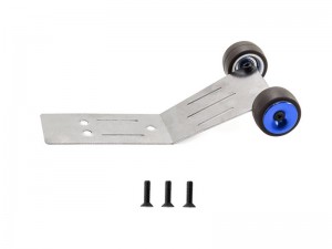 ALUMINUM STAINLESS STEEL WHEELIE BAR 10737 FOR TRAXXAS MINI MAXX MONSTER TRUCK 107154-1 - BLUE - RS-TRX10737/BU