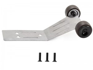 ALUMINUM STAINLESS STEEL WHEELIE BAR 10737 FOR TRAXXAS MINI MAXX MONSTER TRUCK 107154-1 - BLACK - RS-TRX10737/BK