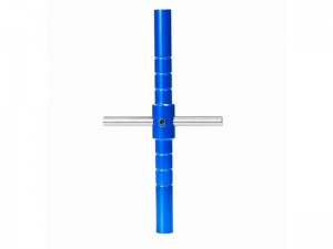 ALUMINUM 2.0 2.5 LOCK NUT WHEEL WRENCH FOR 1/16 1/18 1/24 AXIAL SCX24 TRAXXAS TRX-4M - BLUE - ST-28/BU