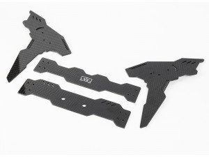 CARBON FIBER ADJUSTABLE WING SET DELUXE VER ARA480018 FOR ARRMA 1/8 TYPHON 6S 4X4 BUGGY - RS-ARA480018A