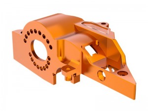 GPM TXMM018B 7075 ALLOY INTEGRATED MOTOR BASE ORIGINAL 10777 FOR TRAXXAS MINI MAXX MONSTER TRUCK 107154-1 - ORANGE - TXMM018B-OR