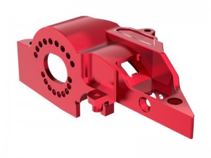 GPM TXMM018B 7075 ALLOY INTEGRATED MOTOR BASE ORIGINAL 10777 FOR TRAXXAS MINI MAXX MONSTER TRUCK 107154-1 - RED - TXMM018B-R