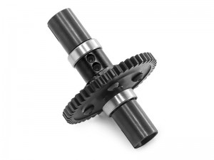 ALUMINUM CENTER SPOOL GEAR SET - 46T ARA310959 FOR ARRMA 1/7 MOJAVE 1/8 KRATON OUTCAST TALION TYPHON 6S BLX - BLACK - RS-ARA31095946T/BK