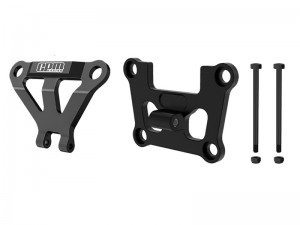 GPM TXMM08331 7075 FRONT BULKHEAD MOUNT STRENGTHEN & FRONT BUMPER SUPPORT MOUNT FOR TRAXXAS MINI MAXX MONSTER - BLACK - TXMM08331-BK
