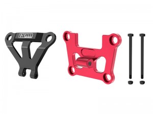 GPM TXMM08331 7075 FRONT BULKHEAD MOUNT STRENGTHEN & FRONT BUMPER SUPPORT MOUNT FOR TRAXXAS MINI MAXX MONSTER - RED - TXMM08331-R