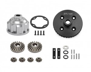 COMPLETED FRONT / REAR 13T / 37T DIFFERENTIAL KIT 8981 8982 8978 FOR TRAXXAS 1/8 MAXX SLASH 1/10 MAXX WIDE MAXX 2.0 MONSTER - RS-TRX8981/SI