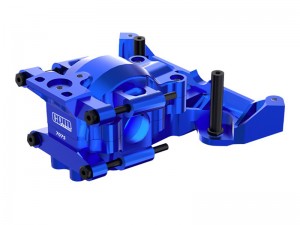 GPM TXMM012 7075 ALLOY FRONT UPPER AND LOWER BULKHEAD 10728 FOR TRAXXAS MINI MAXX / MINI XRT / MINI SLASH - BLUE - TXMM012-B