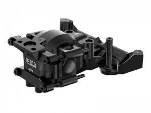 GPM TXMM012 7075 ALLOY FRONT UPPER AND LOWER BULKHEAD 10728 FOR TRAXXAS MINI MAXX / MINI XRT / MINI SLASH - BLACK - TXMM012-BK