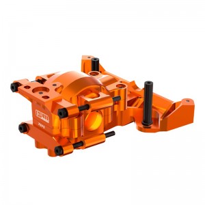 GPM TXMM012 7075 ALLOY FRONT UPPER AND LOWER BULKHEAD 10728 FOR TRAXXAS MINI MAXX / MINI XRT / MINI SLASH - TXMM012-OR