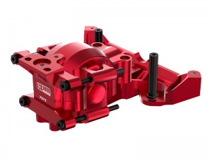 GPM TXMM012 7075 ALLOY FRONT UPPER AND LOWER BULKHEAD 10728 FOR TRAXXAS MINI MAXX / MINI XRT / MINI SLASH - RED - TXMM012-R