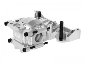 GPM TXMM012 7075 ALLOY FRONT UPPER AND LOWER BULKHEAD 10728 FOR TRAXXAS MINI MAXX / MINI XRT / MINI SLASH - SILVER - TXMM012-S