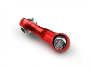 ALUMINUM ALLOY STEERING DRAG LINK ARA340201 FOR ARRMA 1/18 GRANITE 1/14 TYPHON GROM - RED - RS-ARA340201/RE