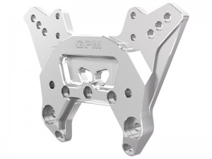 GPM MKV6028 7075 ALLOY FRONT SHOCK TOWER FOR ARRMA 1/8 KRATON 6S EXB / KRATON 6S V6 / NOTORIOUS 6S V6 - SILVER - MKV6028-S