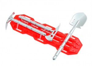 CRAWLER ACCESSORIES SHOVEL HAND TOOLS W. ESCAPE BOARD FOR 1/10 RC TRAXXAS TRX-4 AXIAL SCX-10 CRAWLER - RS-CA04/RESI