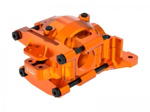 GPM TXMM013 7075 ALLOY REAR UPPER AND LOWER BULKHEAD 10729 FOR TRAXXAS MINI MAXX / MINI XRT / MINI SLASH - ORANGE - TXMM013-OR