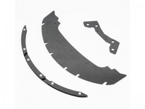 CARBON FIBER FRONT SPLITTER - BITTYDESIGN ARES-1 BODY ARA320718 FOR ARRMA RC 1/7 LIMITLESS 6S F1 V2 FALONY INFRACTION CAR - RS-ARA320718/ARES