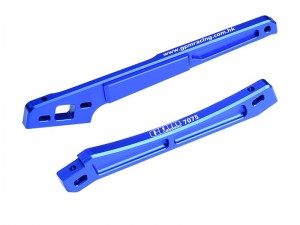 GPM MKV6016FR 7075 ALLOY FRONT AND REAR CHASSIS BRACE ARA320756 ARA320754 FOR ARRMA 1/8 KRATON 6S EXB V6 ARA8708V6 - MKV6016FR-B