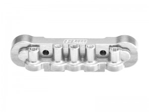 GPM MKV6008 7075 ALLOY FRONT LOWER SUSPENSION MOUNT ARA320808 FOR ARRMA 1/8 KRATON 6S EXB / KRATON 6S V6 / 1/7 FIRETEAM 6S - SILVER - MKV6008-S