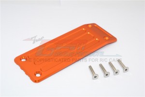 GPM TXM331R ALUMINIUM REAR SKID PLATE TRAXXAS XMAXX - Orange - TXM331R-OR