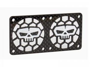 CARBON FIBER MOTOR HEATSINK PROTECTION PLATE 60 X 30mm FOR 1/10 RC COOLING FANS - TYPE C - RS-6030C/BK