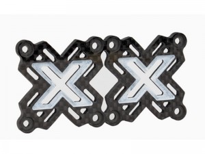 MOTOR HEATSINK COOLING FANS CARBON FIBER PROTECTION PLATE 80 X 40 X 2mm - RS-8040A/BK