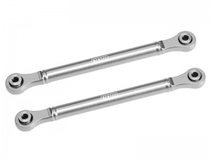 GPM TJ162 7075 ALLOY FRONT STEERING TOE LINKS 9027 - 98mm FOR TRAXXAS 1/8 JATO 4X4 VXL BUGGY 90386-4 90154-4 - SILVER - TJ162-S