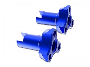 3RACING SAK-D6817 ALUMINUM WHEEL ADAPTER FOR 1/10 AUPER D6 S SPORT DRIFT CAR - BLUE - SAK-D6817/BU
