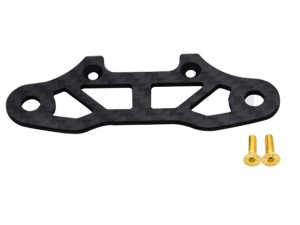 CARBON FIBER FRONT UPPER BUMPER PLATE FOR 1/10 HNR H9804 FOXHOUND RALLY TRUCK - RS-H980401/BK