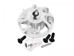 GPM SLA035LCGN 7075 ALLOY SPUR GEAR ADAPTER 5556 FOR TRAXXAS 1/10 SLASH 4X4 LCG / Rustler / Stampede / Bandit VXL / Ford F-150 / Jato 3.3 / Ford Fiesta ST Rally - SILVER - SLA035LCGN-S