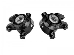 GPM TTJ021 7075 ALLOY FRONT STEERING BLOCKS 9037 FOR TRAXXAS 1/8 JATO 4X4 VXL / 1/10 BIGFOOT 4X4 / FORD F-150 RAPTOR R / Rustler 4X4 VXL / Slash 4X4 V ... - TJ021-BK