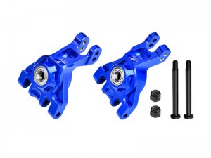 GPM TJ022 7075 ALLOY REAR STUB AXLE CARRIERS 9050 FOR TRAXXAS 1/8 JATO 4X4 VXL / 1/10 BIGFOOT 4X4 / FORD F-150 RAPTOR R / Rustler 4X4 VXL / Slash 4X4 VXL / Stampede 4X4 VXL / Ford Fiesta ST Rally - BLUE - TJ022-B