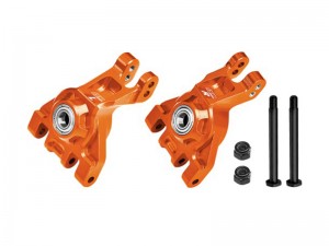 GPM TJ022 7075 ALLOY REAR STUB AXLE CARRIERS 9050 FOR TRAXXAS 1/8 JATO 4X4 VXL / 1/10 BIGFOOT 4X4 / FORD F-150 RAPTOR R / Rustler 4X4 VXL / Slash 4X4 VXL / Stampede 4X4 VXL / Ford Fiesta ST Rally - ORANGE - TJ022-OR