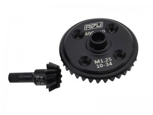40CRMO M1.25 FRONT / REAR DIFF GEAR 10T / 34T ARA310980 ARA310979 FOR 1/8 ARRMA 1/8 KRATON 6S V6 EXB / NOTORIOUS V6 - RS-ARA310980/BK