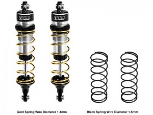 GPM TJ104R 6061-T6 ALLOY REAR ADJUSTABLE SPRING SHOCK 104mm 7462 FOR TRAXXAS 1/8 JATO 4X4 VXL 90386-4 - TJ104R-S-GD