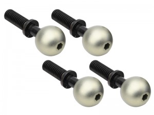 STEEL 7075 PIVOT BALL SET 4PCS C-00180-123 FOR TEAM CORALLY KRONOS KAGAMA SPARK 6 - RS-C-00180-123