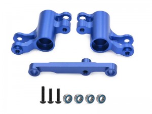 ALUMINUM BELLCRANKS STEERING ASSEMBLY 10743 FOR 1/16 TRAXXAS MINI MAXX / MINI XRT MONSTER RC TRUCK - BLUE - RS-TRX10743/BU