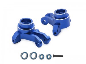 ALUMINUM STEERING KNUCKLE ARM 10734  FOR 1/16 TRAXXAS MINI MAXX / MINI XRT MONSTER RC TRUCK - BLUE - RS-TRX10734/BU