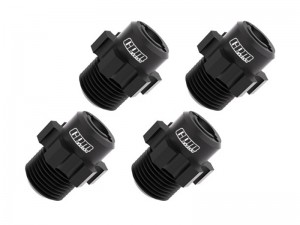 GPM TJ010 7075 ALLOY 17mm WHEEL HUBS 9086 FOR TRAXXAS 1/8 JATO 4X4 VXL 90386-4 90154-4 - TJ010-BK