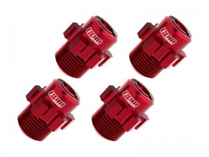 GPM TJ010 7075 ALLOY 17mm WHEEL HUBS 9086 FOR TRAXXAS 1/8 JATO 4X4 VXL 90386-4 90154-4 - RED - TJ010-R