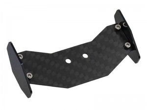 CARBON FIBER REAR TAIL WING SPOILER LOS-1771 FOR LOSI 1/24 MICRO-B BUGGY LOS00007T2 - RS-LOS1771/BK