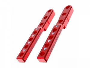 3RACING SAK-D6820 ALUMINUM REAR BODY POST FOR 1/10 AUPER D6 S SPORT DRIFT RC CAR - RED - SAK-D6820/RE