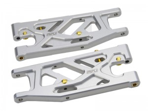 ALUMINUM REAR LOWER SUSPENSION ARMS ARA330607 FOR 1/7 MOJAVE 6S 4X4 RC TRUCK ARA106058 - RS-ARA330607/SI