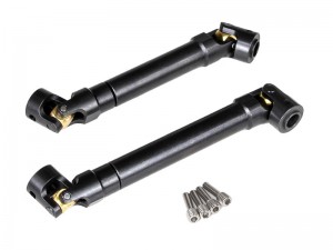 STEEL FRONT & REAR CENTER DRIVESHAFT AXI-2212 AXI-2231 FOR AXIAL RC 1/8 AXP8 GILAMON 2.2 TRAIL BUGGY AXI-1207 - RS-AXI2212/BK
