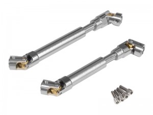 STEEL FRONT & REAR CENTER DRIVESHAFT AXI-2212 AXI-2231 FOR AXIAL RC 1/8 AXP8 GILAMON 2.2 TRAIL BUGGY AXI-1207 - SILVER - RS-AXI2212/SI