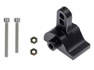 ALUMINUM AXLE HEIGHT ADJUSTABLE MOUNT AR45P PORTAL AXLE HOUSING AXI232022 FOR 1/10 AXIAL SCX-10-III CRAWLER - RS-AXI232022/BK