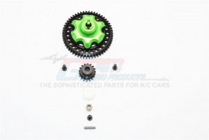 ALUMINIUM GEAR ADAPTER STEEL SPUR GEAR 54T MOTOR GEAR 16T TRAXXAS XMAXX - TXM355416T-G