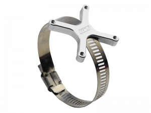 ALUMINUM 7075 COOLING FAN MOUNT 40 X 40mm FOR HOBBYWING 36 40 42 48 49 56 58 70 SERIES MOTOR - 48 49 SERIES - SILVER - RS-CFM4849/SI