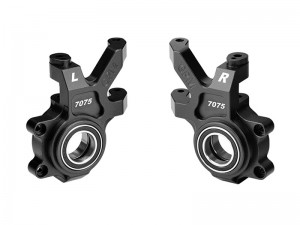 GPM 7075 ALLOY FRONT OVERSIZED STEERING BLOCKS 10936 7743 FOR TRAXXAS 1/6 FUNCO PRO SCALE 2WD SAND CAR 8S 109076-4 - BLACK - TPS021-BK