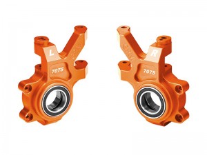 GPM 7075 ALLOY FRONT OVERSIZED STEERING BLOCKS 10936 7743 FOR TRAXXAS 1/6 FUNCO PRO SCALE 2WD SAND CAR 8S 109076-4 - ORANGE - TPS021-OR