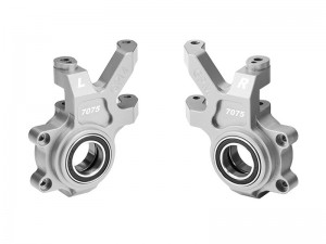 GPM 7075 ALLOY FRONT OVERSIZED STEERING BLOCKS 10936 7743 FOR TRAXXAS 1/6 FUNCO PRO SCALE 2WD SAND CAR 8S 109076-4 - SILVER - TPS021-S
